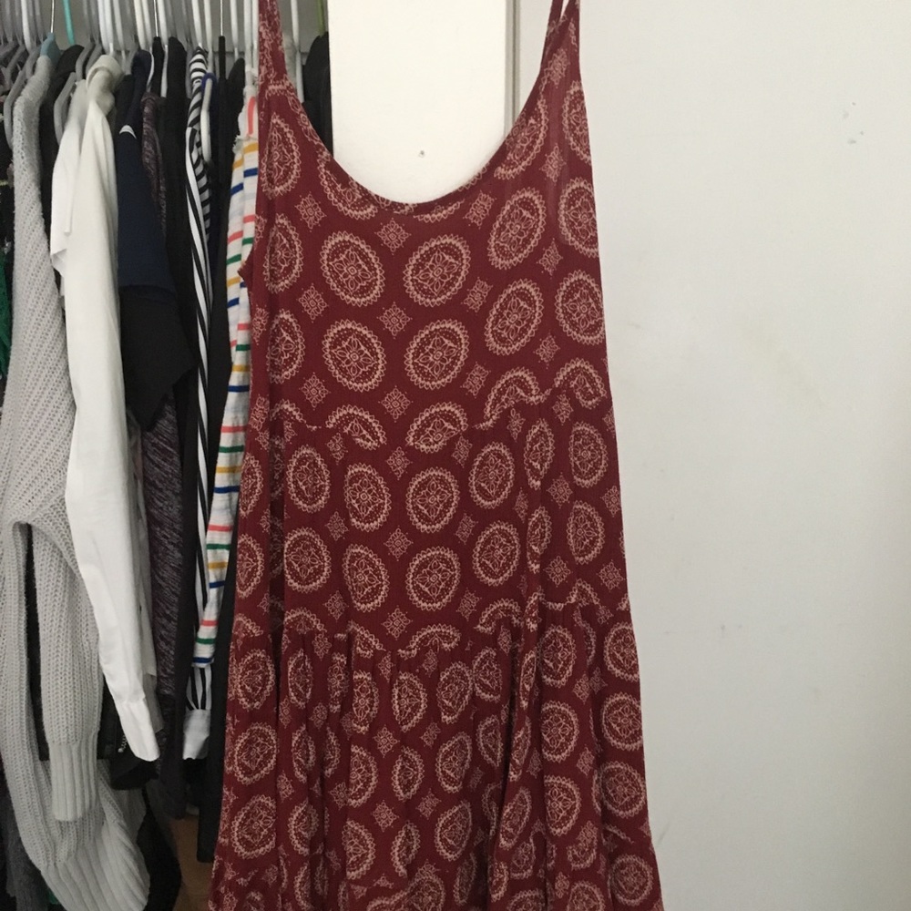 Rare Brandy Melville Jada Dress Red Babydoll